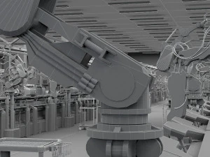 Automobile workshop 3D Model