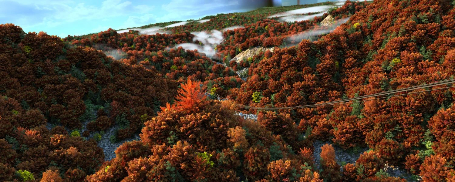 Mountain cable car 3D Model .c4d .max .obj .3ds .fbx .stl .blend 