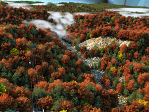 Mountain cable car Modèle 3D