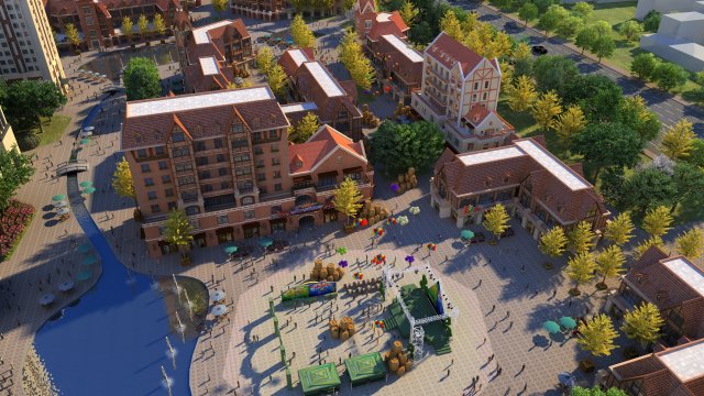 Urban architecture Model 3D .c4d .max .obj .3ds .fbx .stl .blend 