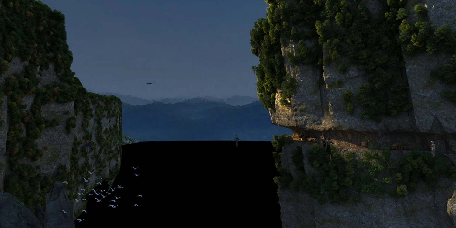Mountain 3D Model .c4d .max .obj .3ds .fbx .stl .blend 