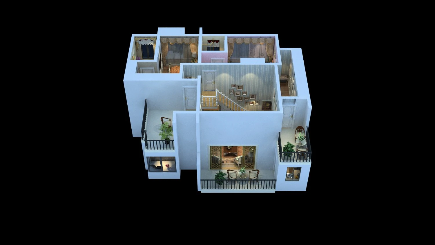 Interior design 3D Model .c4d .max .obj .3ds .fbx .stl .blend 