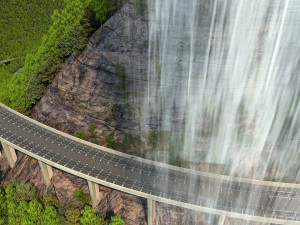 Mountain railway 3D Model