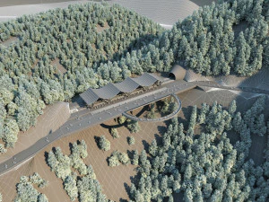 Railway station 3D Model