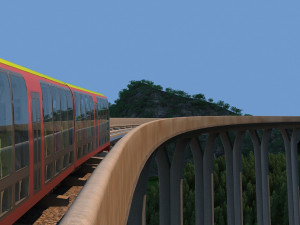 Mountain railway Modelo 3D