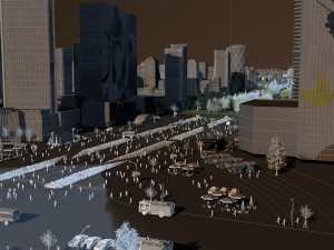 Urban architecture Model 3D