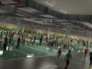 Underground parking lot 3Dモデル