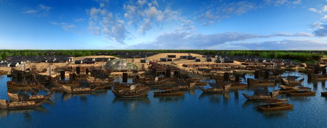 Harbor 3D Model .c4d .max .obj .3ds .fbx .stl .blend