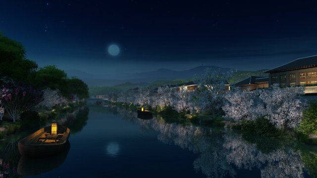 Ancient town 3D 模型 .c4d .max .obj .3ds .fbx .stl .blend 