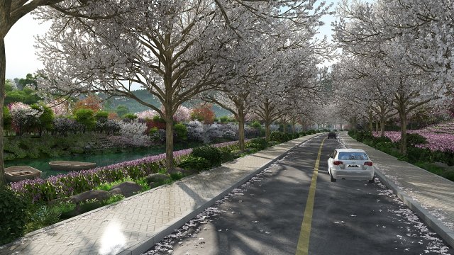 Highroad 3D 모델 .c4d .max .obj .3ds .fbx .stl .blend 