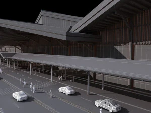 Parking lot 3D Model