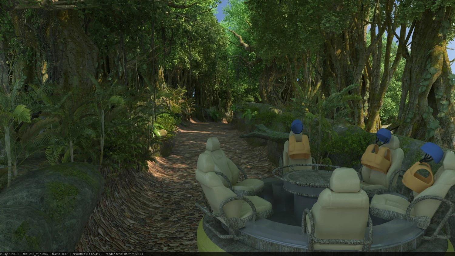 Jardim zool&oacute;gico Modelo 3D .c4d .max .obj .3ds .fbx .stl .blend 