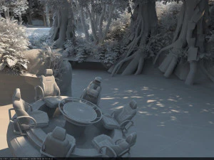 Jardim zool&oacute;gico Modelo 3D