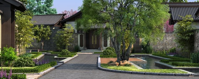 Garden Modello 3D .c4d .max .obj .3ds .fbx .stl .blend