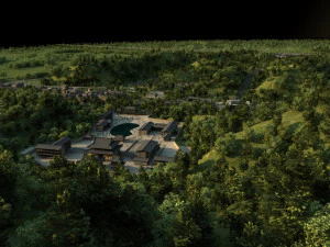 古代の建物 3Dモデル