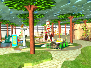 Cartoon room 3Dモデル