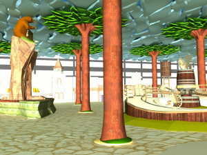 Cartoon room 3Dモデル