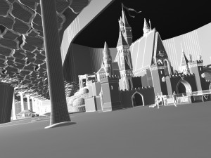 Cartoon room 3Dモデル