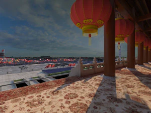 천안문 게이트 타워 3D 모델