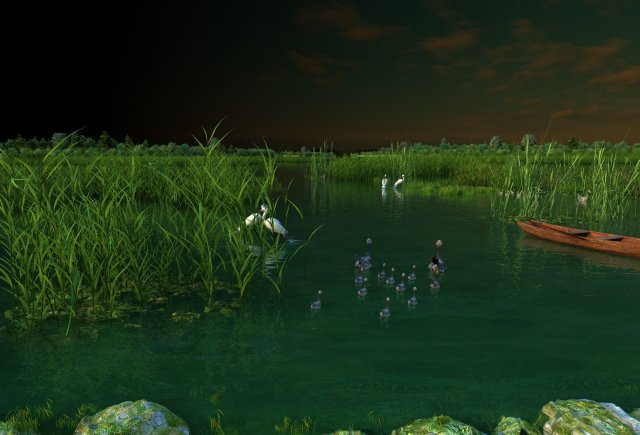 Wetland spring Modèle 3D .c4d .max .obj .3ds .fbx .stl .blend 
