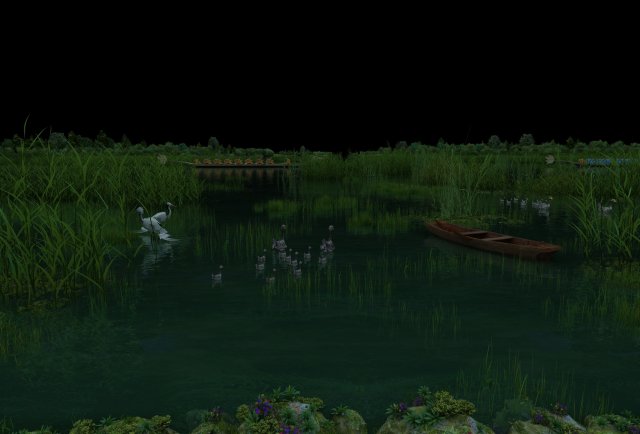 Wetland summer 3D Model .c4d .max .obj .3ds .fbx .stl .blend 