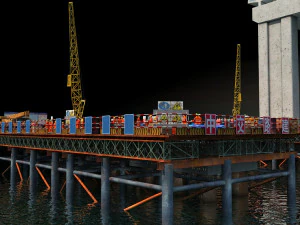 Build a bridge 3D Model