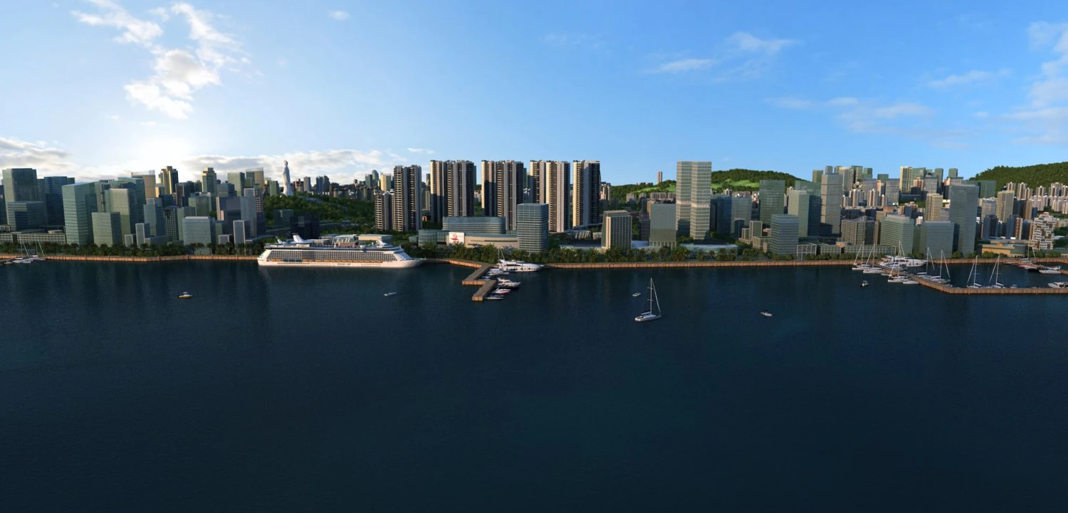 City view 3D Model .c4d .max .obj .3ds .fbx .stl .blend 