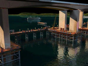 Build a bridge 3D Model