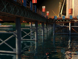 Baue eine Br&uuml;cke 3D Modell