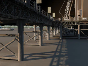Baue eine Br&uuml;cke 3D Modell