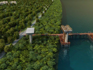 Build a bridge 3D Model