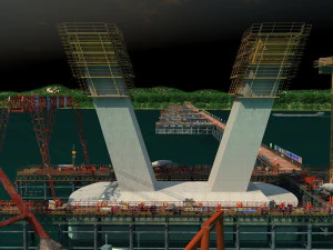 Build a bridge 3D Model