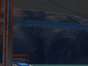 Bridge construction site 3D Model