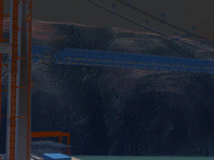 Bridge construction site 3D Model