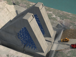 Bridge construction site 3D Model