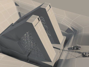 Bridge construction site 3D Model