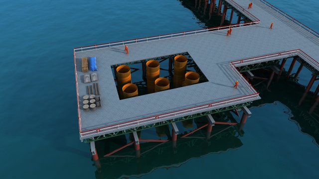 Build bridge 3D 模型 .c4d .max .obj .3ds .fbx .stl .blend 