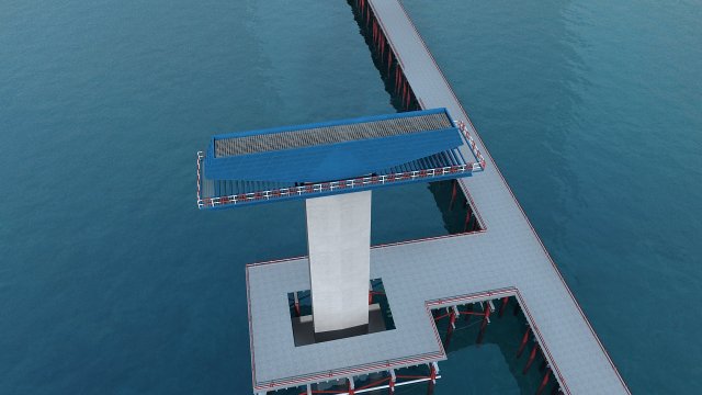 Build bridge 3D Model .c4d .max .obj .3ds .fbx .stl .blend 
