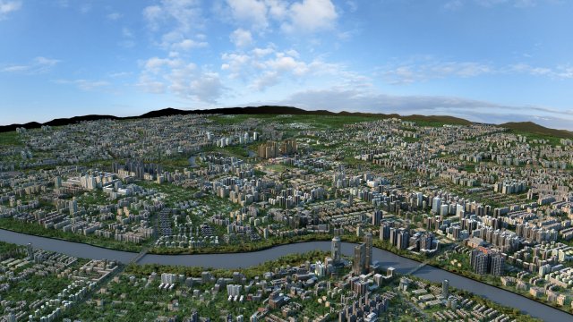 Urban architecture 3D 模型 .c4d .max .obj .3ds .fbx .stl .blend 