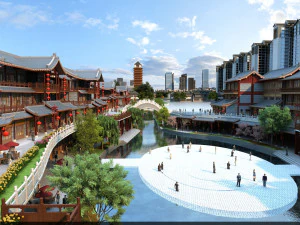 고대 건물 3D 모델