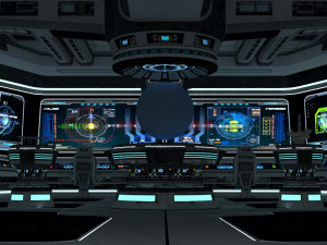 Spaceship room Modelo 3D