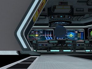 Spaceship room 3D Model