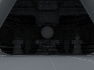 Spaceship room 3D Model