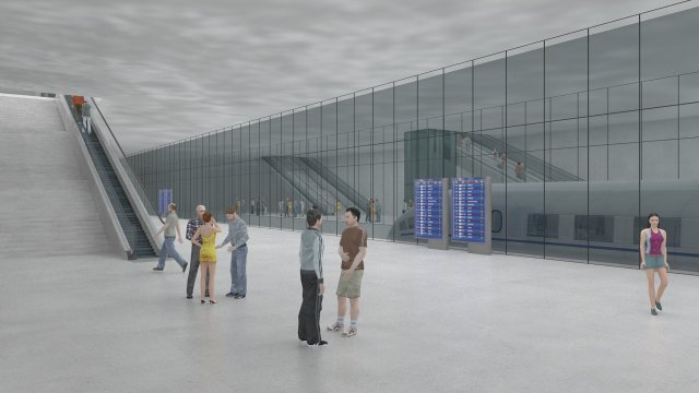 Waiting hall Modelo 3D .c4d .max .obj .3ds .fbx .stl .blend 