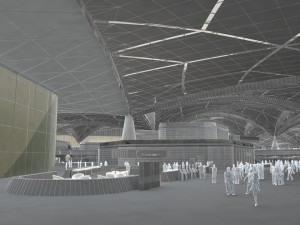 Waiting hall Modelo 3D
