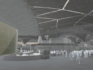 Waiting hall 3D Model