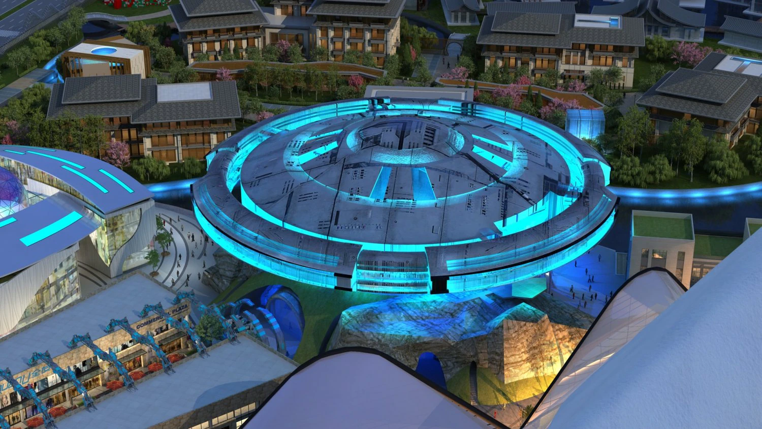 Amusement park 3D Model .c4d .max .obj .3ds .fbx .stl .blend