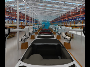 Automobile workshop 3D Model