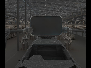 Automobile workshop 3D Model