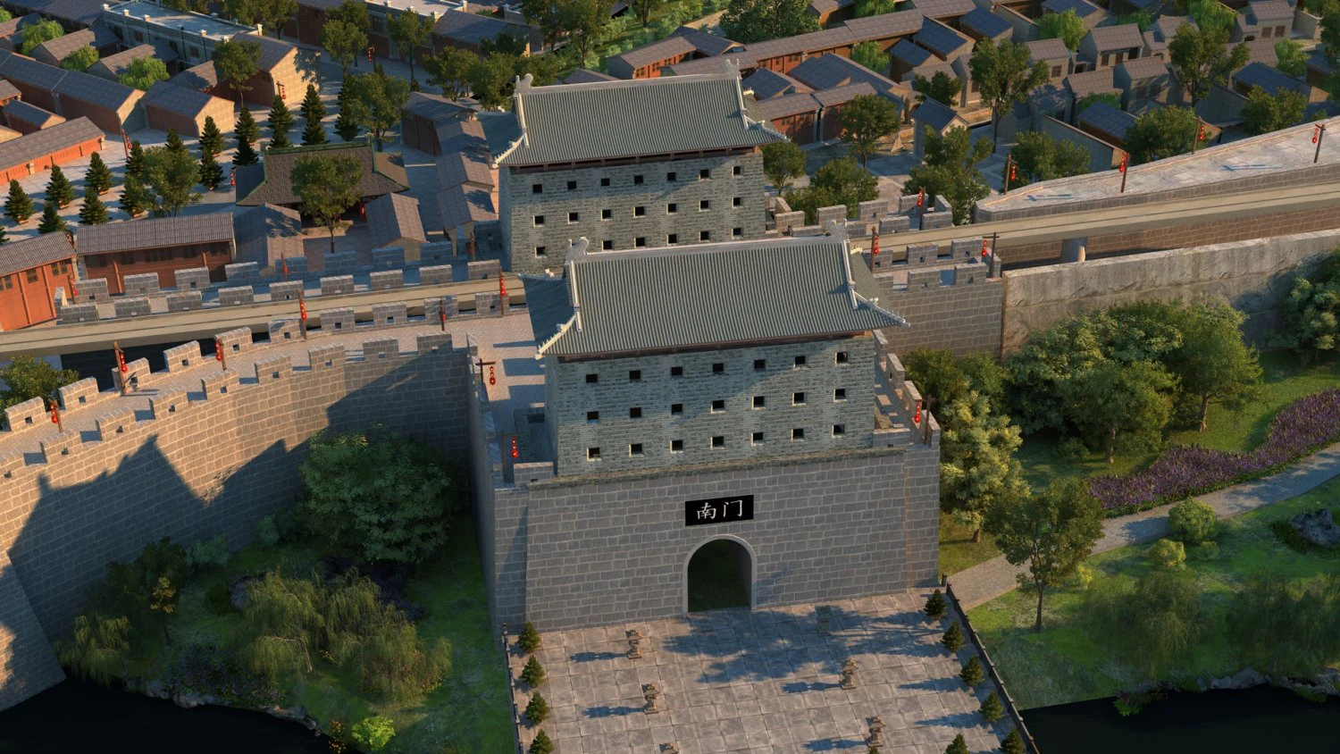 Ancient city 3D Model .c4d .max .obj .3ds .fbx .stl .blend 